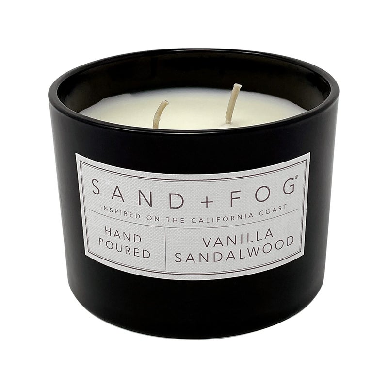 Sand + Fog Scented Candle - Vanilla Sandalwood - Additional Scents and Sizes - 100% Cotton Lead-Free Wick - Luxury Air Freshening Jar Candles - Perfect Home Decor - 12oz - Image 2